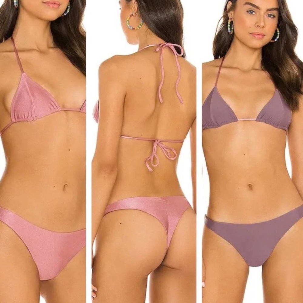 VDM reversible pink and purple bikini set